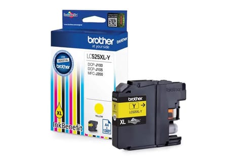 ⁨Ink LC525XLY YEL 1300sh for DCPJ100/J105/J200⁩ at Wasserman.eu