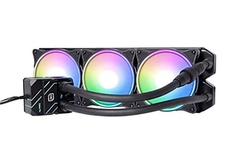 ⁨Alphacool Eisbaer Pro Aurora 360 Processor All-in-one liquid cooler 12 cm Black, White 1 pc(s)⁩ at Wasserman.eu