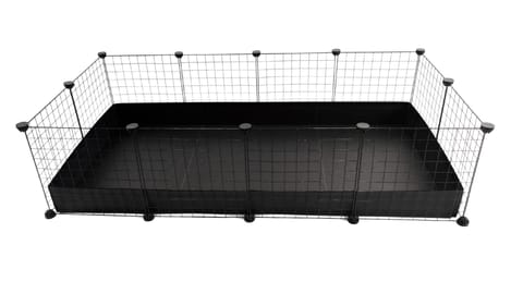 ⁨C&C Modular cage 4x2 145 x 75 cm black⁩ at Wasserman.eu