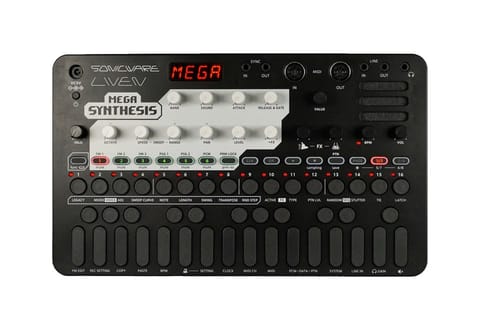 ⁨Sonicware LIVEN MEGA SYNTHESIS - Moduł do komponowania muzyki do gier retro⁩ w sklepie Wasserman.eu