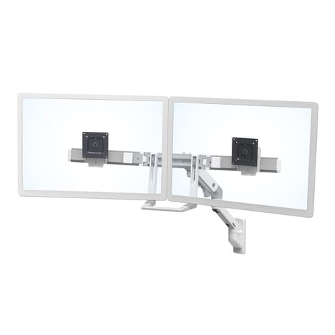 ⁨Ergotron HX WALLMOUNT DUAL MONITOR ARM/32IN 7.9KG LIFT29 MISD WHITE 10Y⁩ at Wasserman.eu