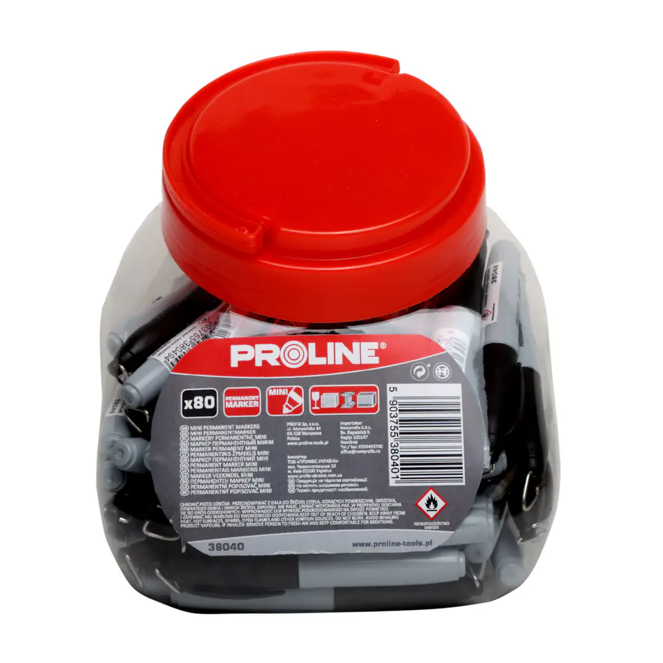 ⁨Marker perm. "Mini", Black, Proline⁩ at Wasserman.eu