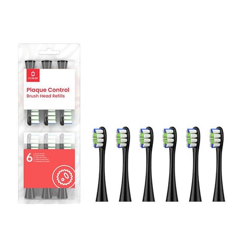 ⁨Oclean Plague Control B06 toothbrush tips (6 pcs, black)⁩ at Wasserman.eu