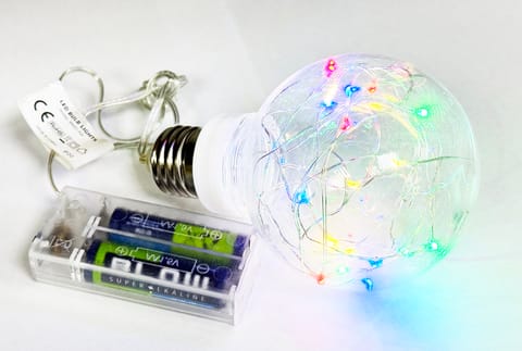 ⁨RGB Christmas ornament Bulb 8cm 20 LED E16A⁩ at Wasserman.eu