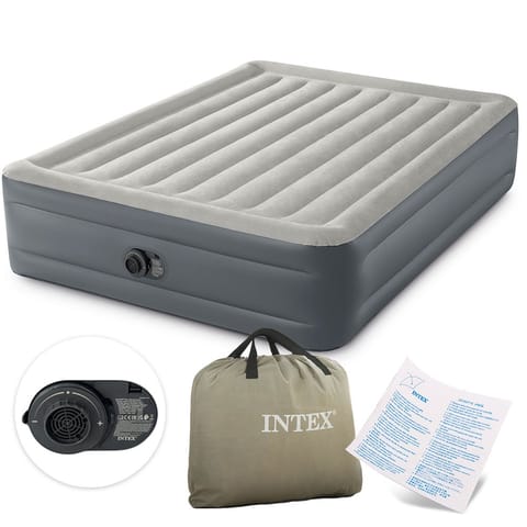 ⁨Duży dmuchany materac 203x152 cm z wbudowaną pompką INTEX 64126ND⁩ w sklepie Wasserman.eu