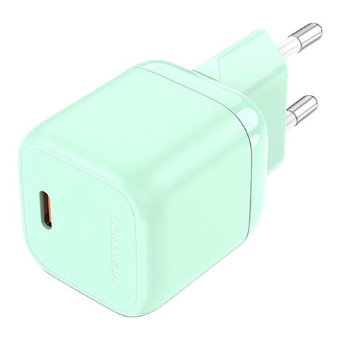 ⁨Ładowarka sieciowa Vention FAKG0-EU USB-C GaN 30W (zielona)⁩ w sklepie Wasserman.eu