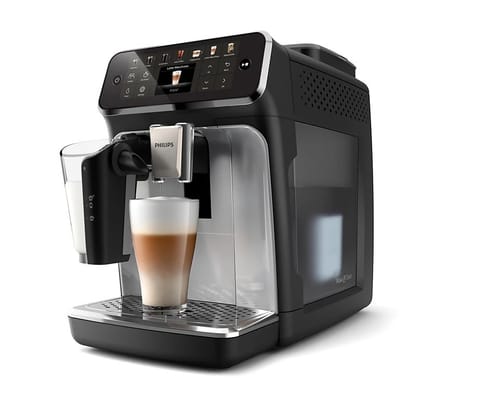 ⁨Espresso Machine | EP4446/70 | Pump pressure 15 bar | Built-in milk frother | Fully Automatic | 1500 W | Black/Silver⁩ w sklepie Wasserman.eu