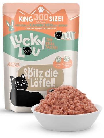 ⁨Lucky Lou Lifestage Adult Drób i królik saszetka 300g⁩ w sklepie Wasserman.eu