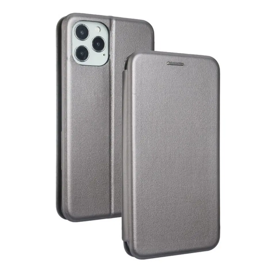 ⁨Beline Etui Book Magnetic iPhone 12/12 Pro 6,1" stalowy/steel⁩ w sklepie Wasserman.eu