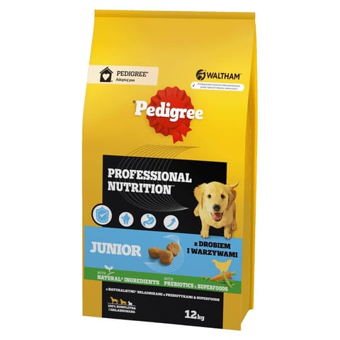⁨PEDIGREE Professional Nutrition junior drób - sucha karma dla psa - 12kg⁩ w sklepie Wasserman.eu