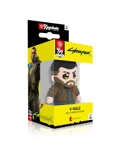 ⁨3D Keychain Good Loot Cyberpunk 2077 - V-Male⁩ at Wasserman.eu