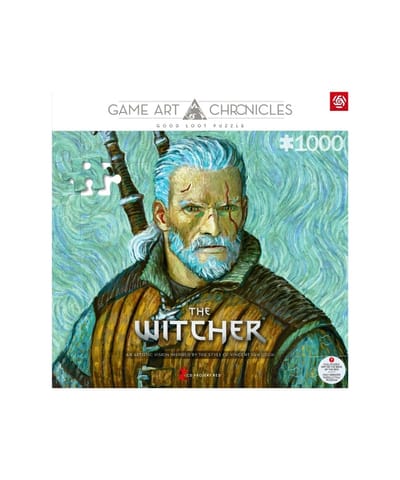 ⁨Puzzle Good Loot Gaming 1000 Game Art Chronicles The Witcher Geralt & Vincent van Gogh⁩ w sklepie Wasserman.eu