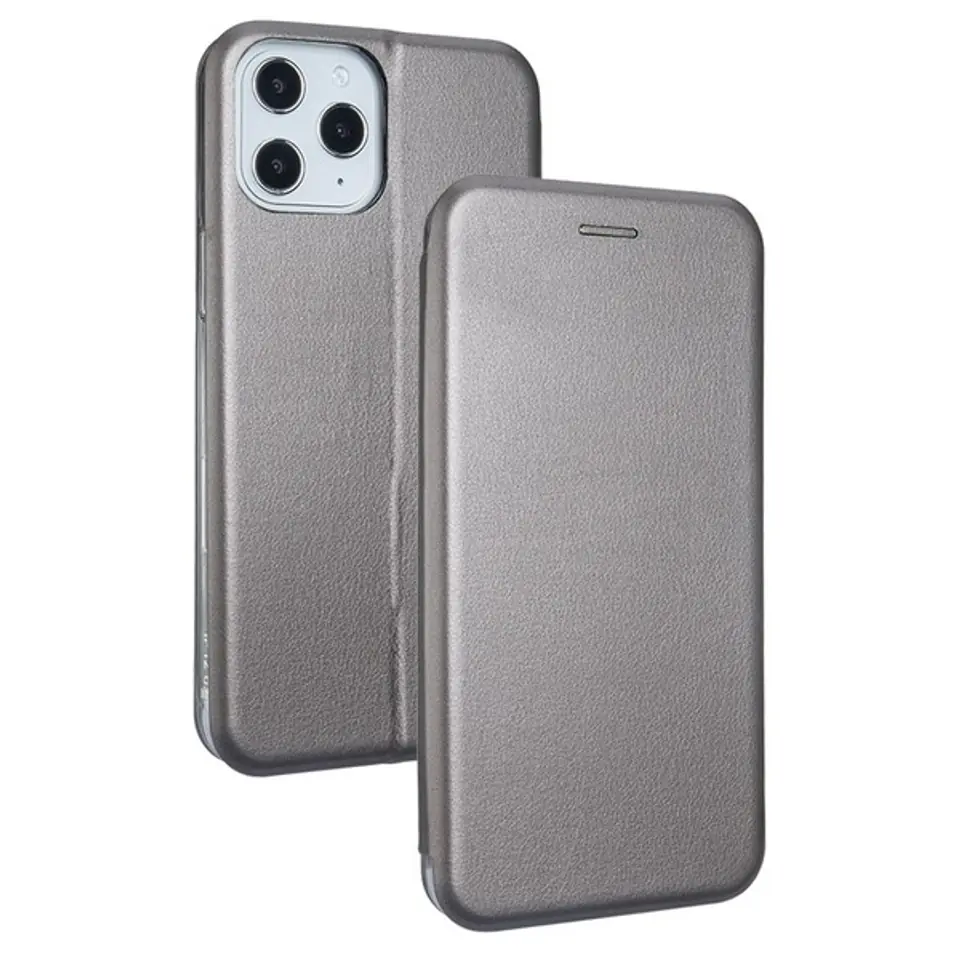 ⁨Beline Etui Book Magnetic iPhone 12 Pro Max 6,7" stalowy/steel⁩ w sklepie Wasserman.eu