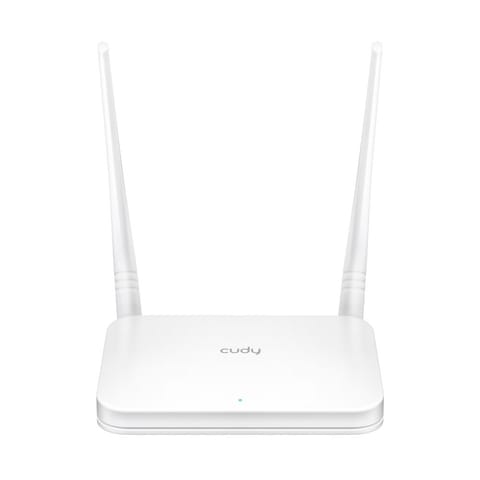 ⁨Cudy WR300 wireless router Fast Ethernet Single-band (2.4 GHz) White⁩ at Wasserman.eu