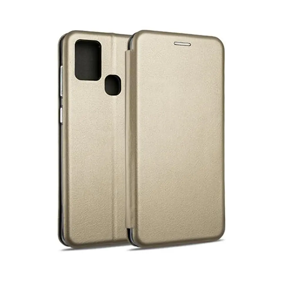 ⁨Beline Magnetic Book Case Samsung A21s A217 gold/gold⁩ at Wasserman.eu