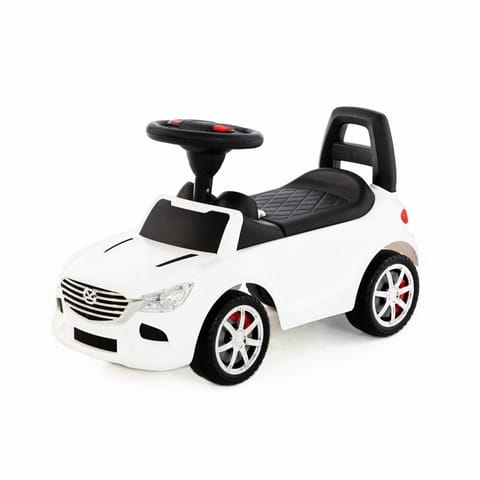 ⁨Polesie 84514 Ride-on Car SuperCar No. 4 with Horn White Ride-on Car Vehicle⁩ at Wasserman.eu