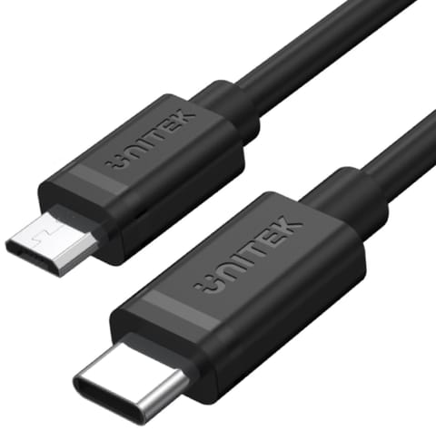 ⁨Unitek Y-C473BK przewód USB Typ-C do microUSB 1M⁩ w sklepie Wasserman.eu