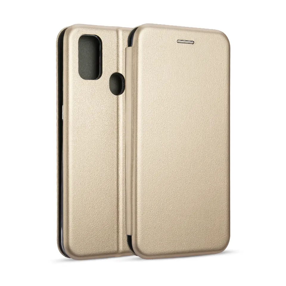 ⁨Beline Magnetic Book Case Samsung M21 M215 gold/gold⁩ at Wasserman.eu