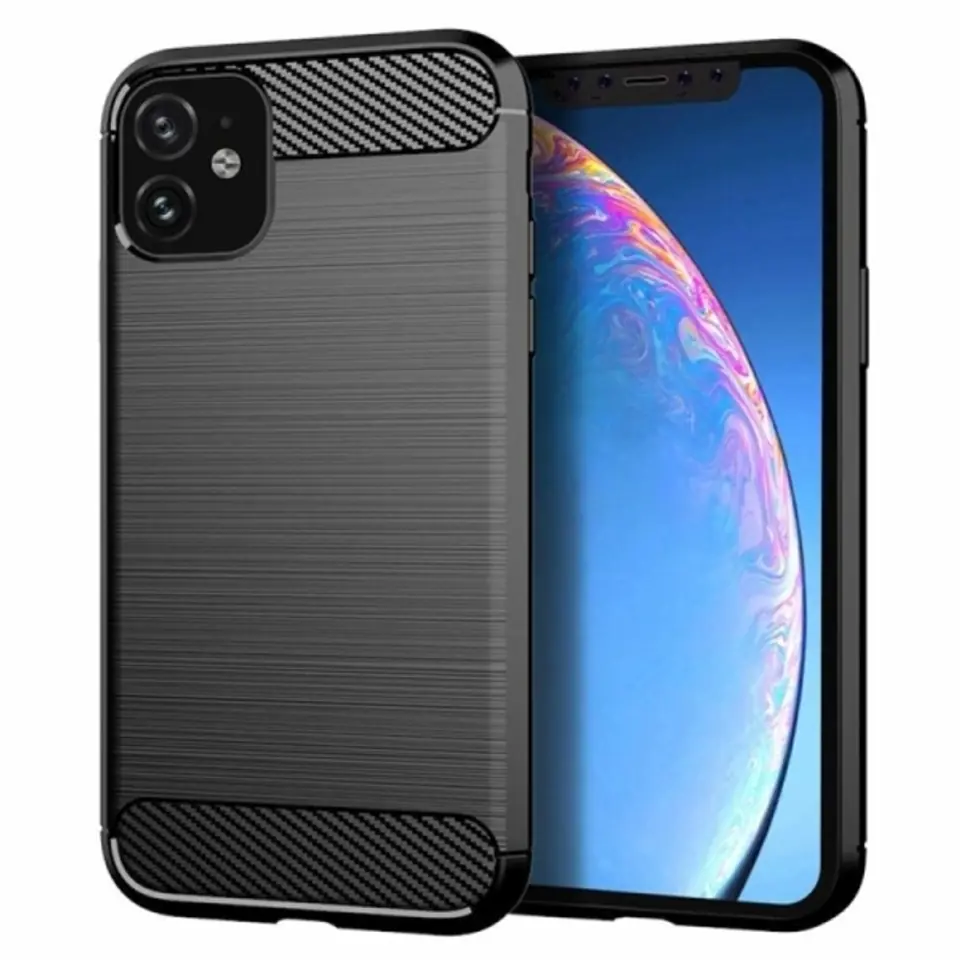 ⁨Beline Etui Carbon iPhone 12 mini 5,4" czarny/black⁩ w sklepie Wasserman.eu