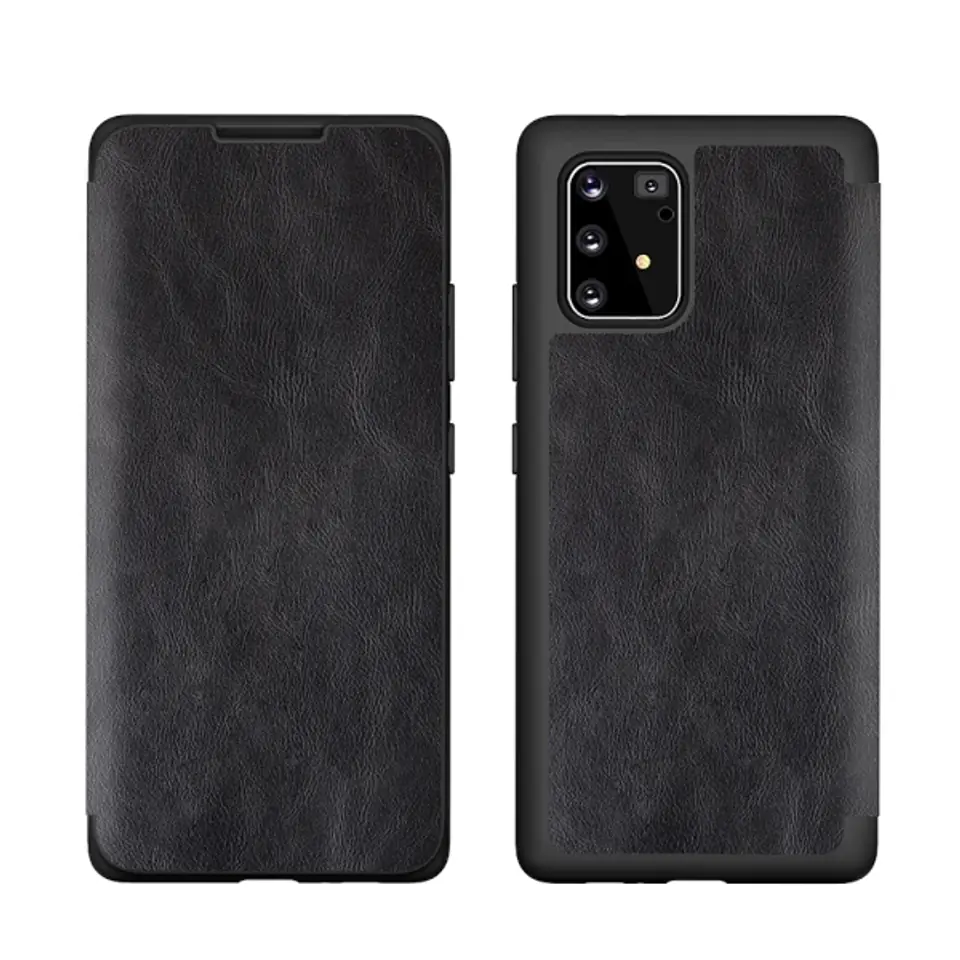 ⁨Beline Leather Book Case iPhone 12 6.7" Pro Max black/black⁩ at Wasserman.eu