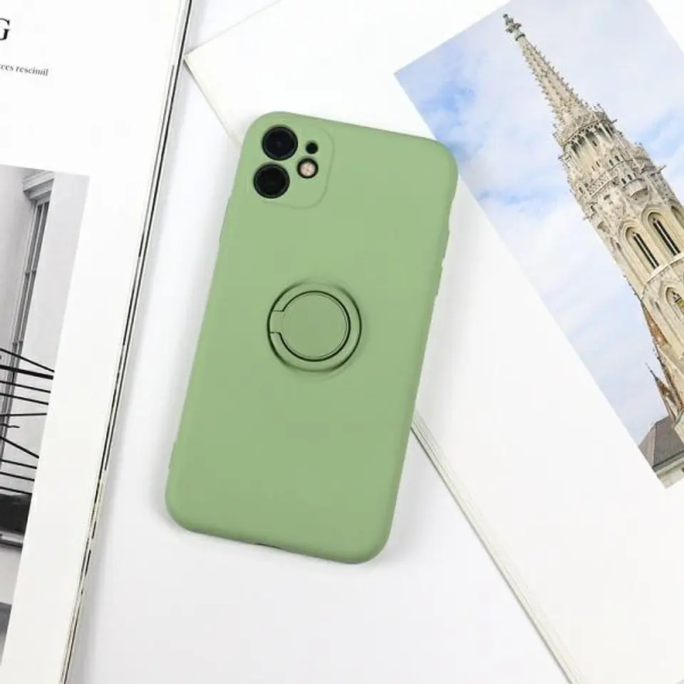 ⁨Beline Silicone Ring Case iPhone 12 mini green apple⁩ at Wasserman.eu
