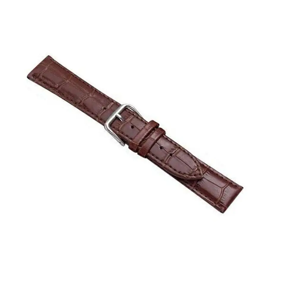 ⁨Beline Watch Strap 22mm Croco brown/brown⁩ at Wasserman.eu