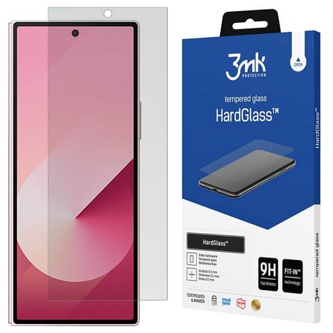 ⁨Mocne Szkło hartowane na telefon 3mk HardGlass do Samsung Galaxy Z Fold 6 na przód ochrona telefonu⁩ w sklepie Wasserman.eu