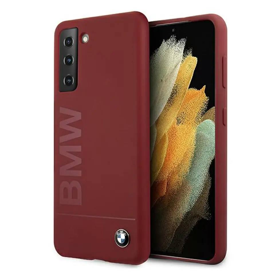 ⁨BMW Case BMHCS21SSLBLRE S21 G991 red/red hardcase Silicone Signature Logo⁩ at Wasserman.eu