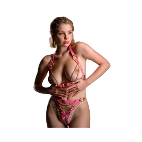 ⁨Taboom Malibu Bra Open Crotch Brief Harness S/M⁩ at Wasserman.eu
