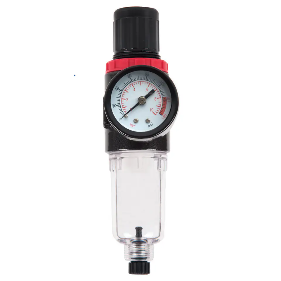 ⁨Reducer with pressure gauge and filter 1/4", proline⁩ at Wasserman.eu