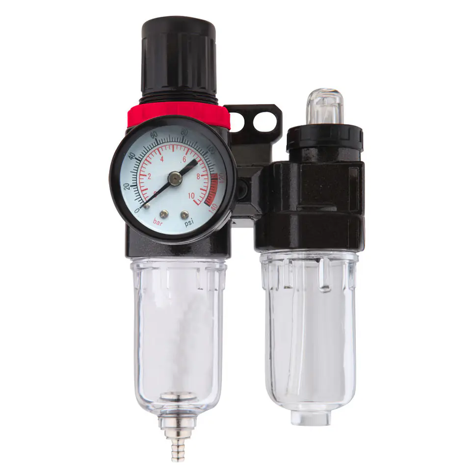 ⁨Reducer with pressure gauge, filter and oiler 1/4", proline⁩ at Wasserman.eu