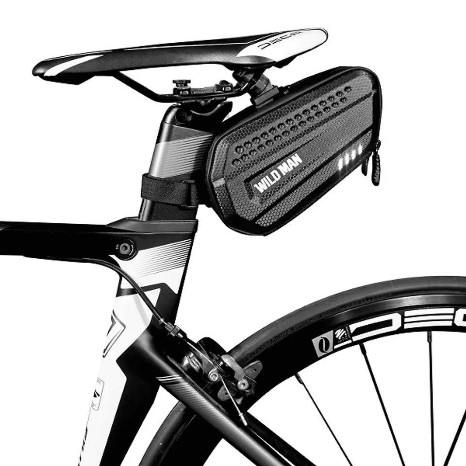 ⁨Saddle case/pannier WILDMAN L ES7 bicycle holder black/black⁩ at Wasserman.eu