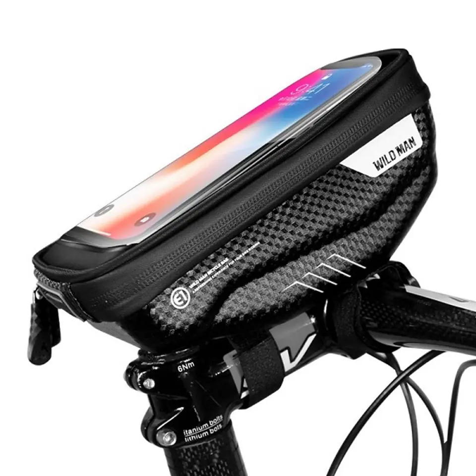 ⁨Bicycle case/holder WILDMAN S E1 frame pannier black/black⁩ at Wasserman.eu