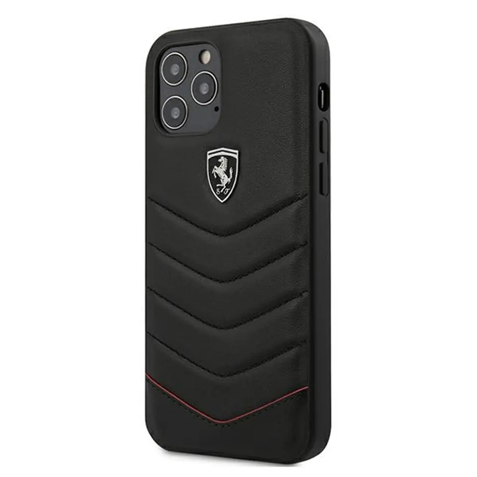 ⁨Ferrari FEHQUHCP12LBK iPhone 12 Pro Max 6.7" black/black hardcase Off Track Quilted⁩ at Wasserman.eu