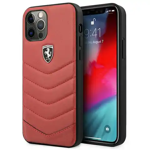 ⁨Ferrari FEHQUHCP12MRE iPhone 12/12 Pro red/red hardcase Off Track Quilted⁩ at Wasserman.eu