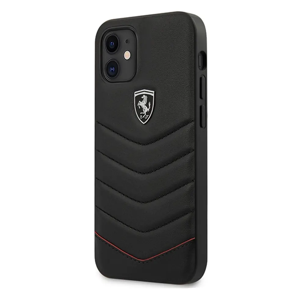 ⁨Ferrari FEHQUHCP12SBK iPhone 12 mini 5,4" czarny/black hardcase Off Track Quilted⁩ w sklepie Wasserman.eu