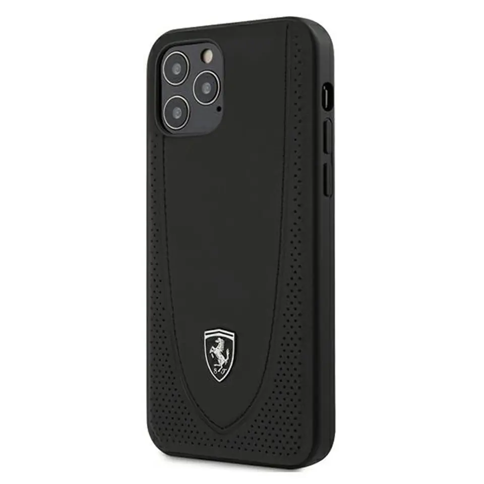⁨Ferrari FEOGOHCP12MBK iPhone 12/12 Pro 6,1" czarny/black hardcase Off Track Perforated⁩ w sklepie Wasserman.eu