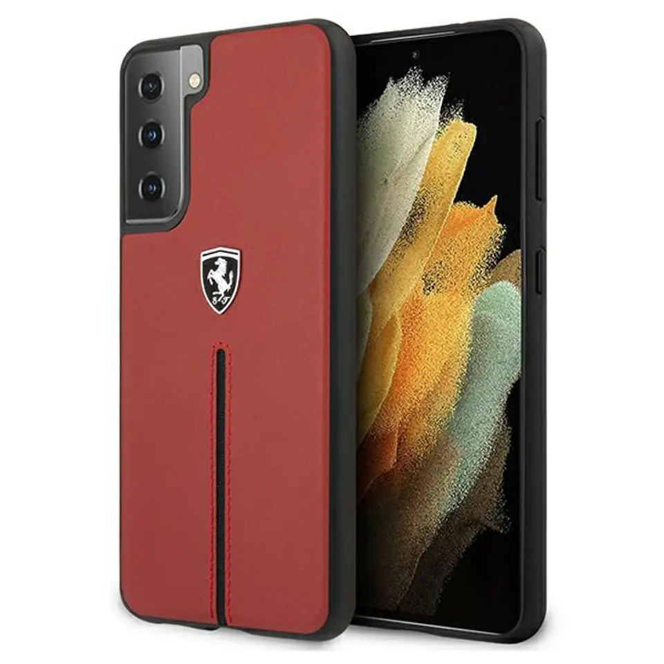 ⁨Ferrari FEOSIHCS21SRE S21 G991 red/red hardcase Off Track Leather Nylon Stripe⁩ at Wasserman.eu