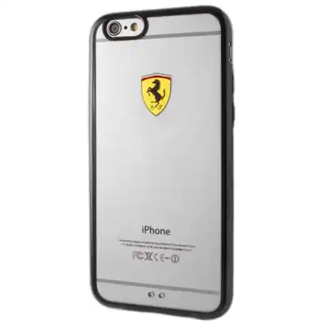 ⁨Ferrari Hardcase FEHCP6BK iPhone 6/6S racing shield transparent black⁩ w sklepie Wasserman.eu