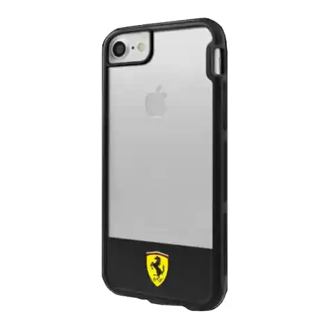 ⁨Ferrari Hardcase FEHCP7BISBK iPhone 7/8 /SE 2020 / SE 2022  transparent black⁩ w sklepie Wasserman.eu