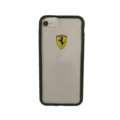⁨Ferrari Hardcase FEHCRFP7BK iPhone 7/8 /SE 2020 / SE 2022 transparent/black⁩ w sklepie Wasserman.eu