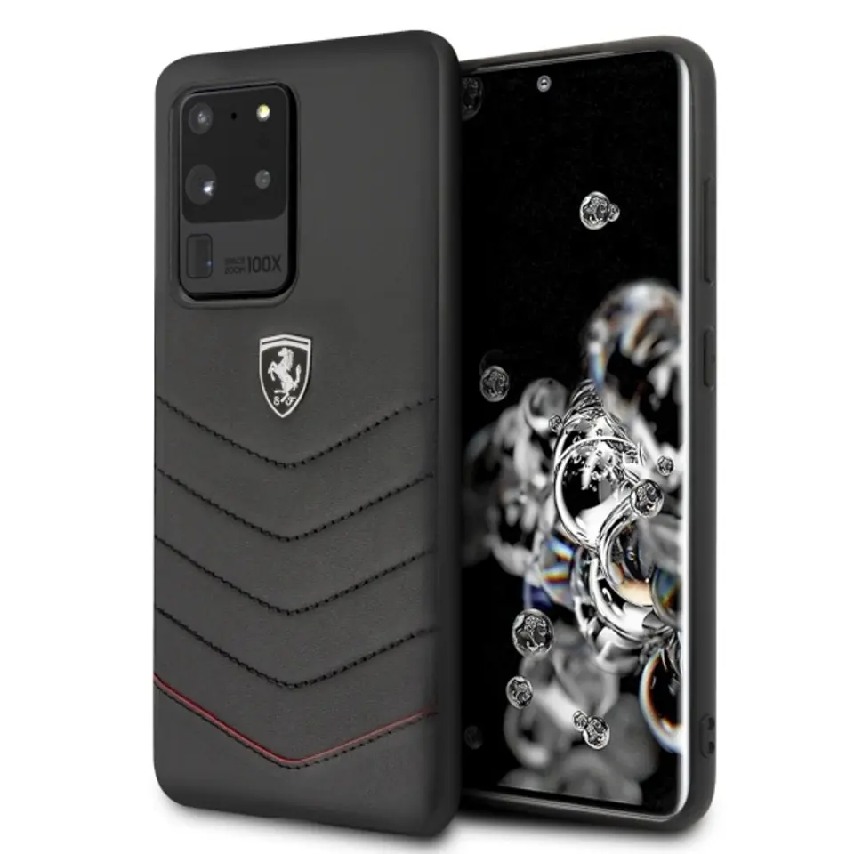 ⁨Ferrari Hardcase FEHQUHCS69BK S20 Ultra G988 czarny/black Heritage⁩ w sklepie Wasserman.eu