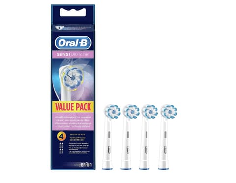 ⁨Oral-B | Wymienne główki szczoteczki do zębów | EB60-4 Sensi UltraThin | Główki | Dla dorosłych | Liczba główek szczoteczki w ze⁩ w sklepie Wasserman.eu