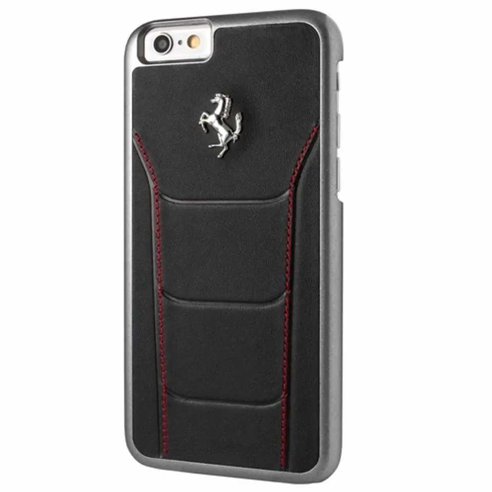 ⁨Ferrari Hardcase FESEHCP6BKR iPhone 6/6S 488 black/red stiching⁩ w sklepie Wasserman.eu