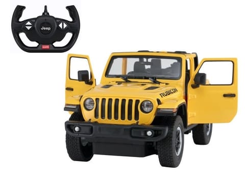 ⁨Auto R/C Jeep Wrangler Rubicon 1:14 Rastar Żółty⁩ w sklepie Wasserman.eu