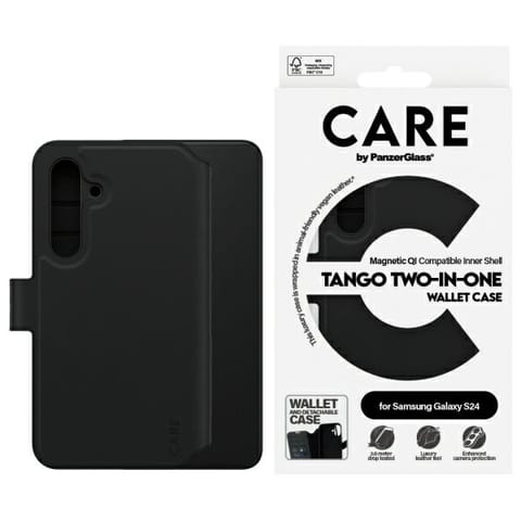 ⁨CARE by PanzerGlass Feature Tango 2in1    Wallet Sam S24 czarny/black 1163⁩ w sklepie Wasserman.eu