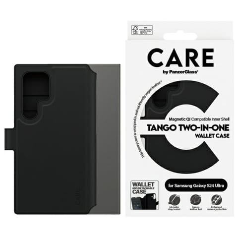 ⁨CARE by PanzerGlass Feature Tango 2in1    Wallet Sam S24 Ultra czarny/black 1165⁩ w sklepie Wasserman.eu