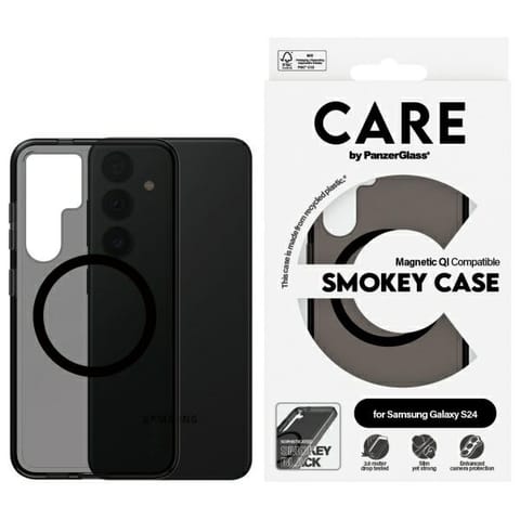 ⁨CARE by PanzerGlass Flagship QI Case Sam  S24 dymny/smoke 1156⁩ w sklepie Wasserman.eu