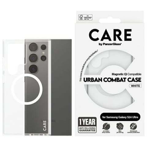 ⁨CARE by PanzerGlass Flagship QI Case Sam  S24 Ultra przezroczysty/transparent 1155⁩ w sklepie Wasserman.eu