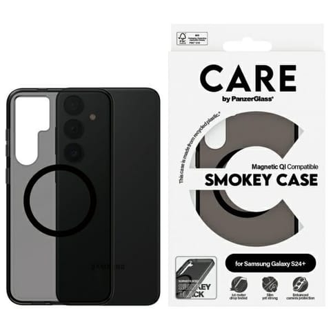 ⁨CARE by PanzerGlass Flagship QI Case Sam  S24+ dymny/smoke 1157⁩ w sklepie Wasserman.eu